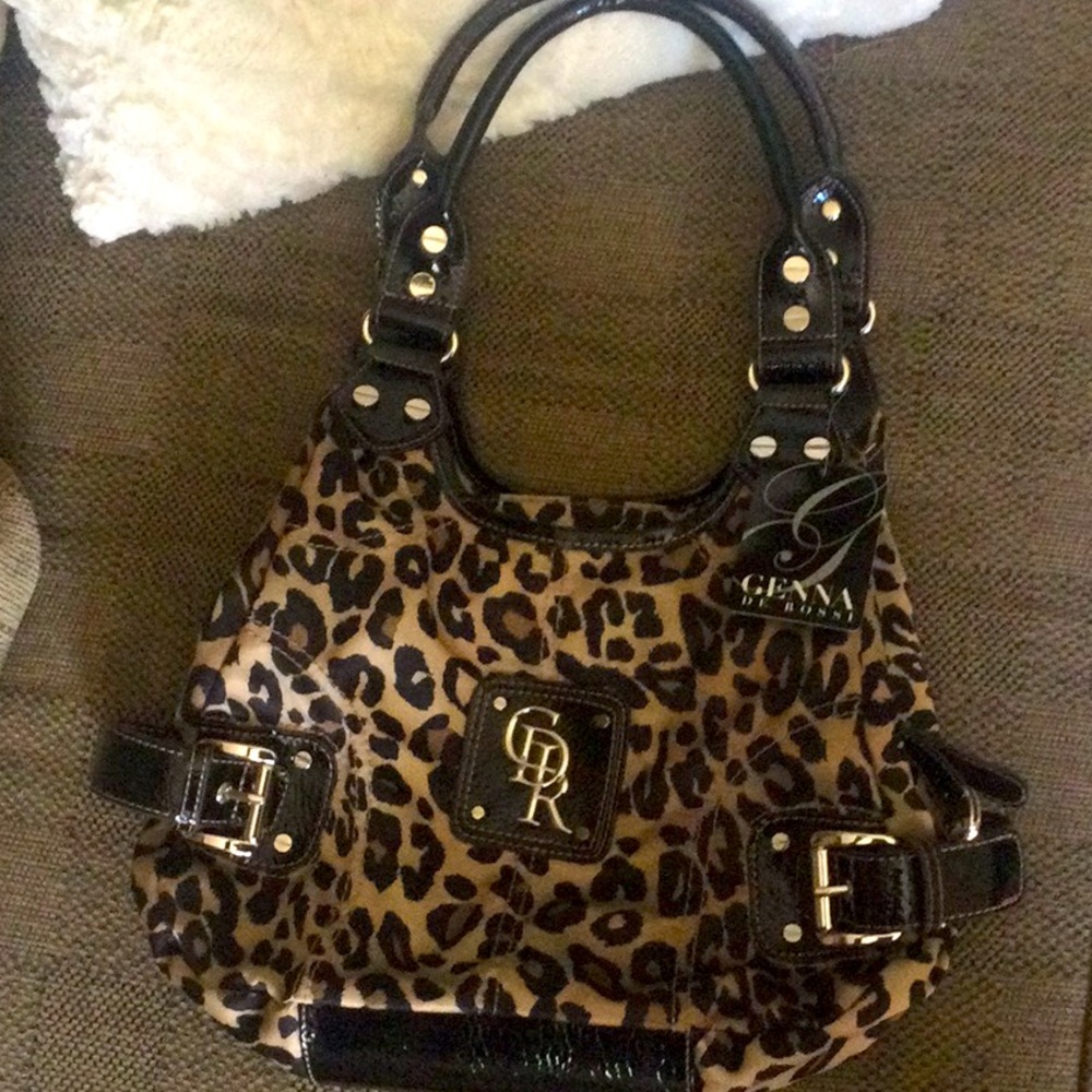 NWT Genna De Rossi Montego Leopard Purse